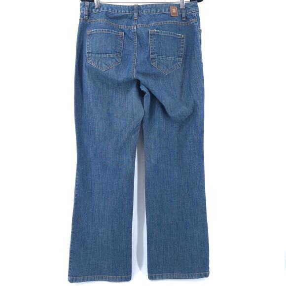 Izod Comfort Country Prep Ranch Classic Fit Bootcut Jeans Stretchy Dark Wash 12R - Picture 9 of 13